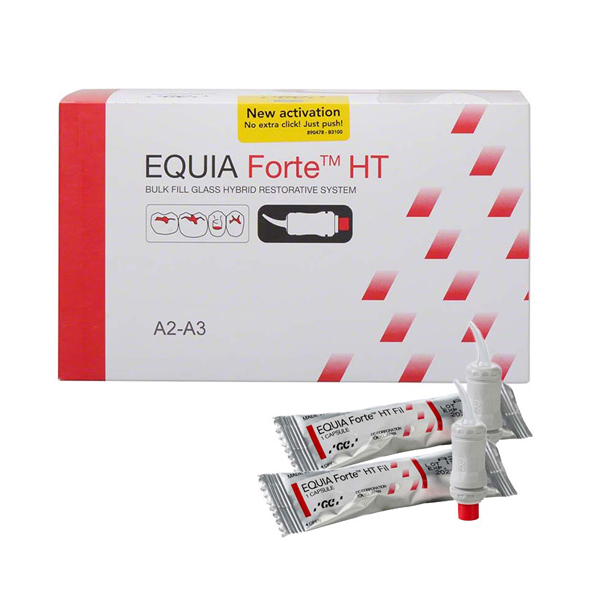 GC Equia Forte HT Bulk Fill Glass Hybrid Restorative System - A2 Shade (Long Expiry)