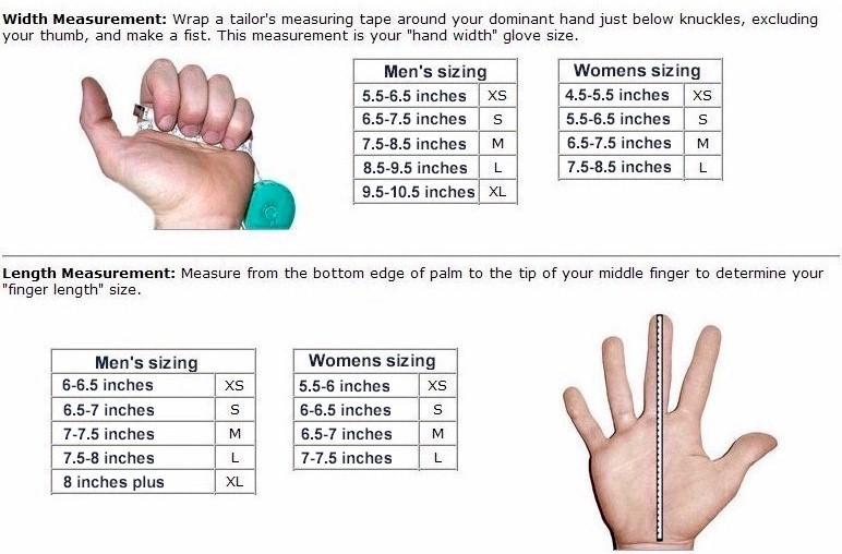 glove size measurements