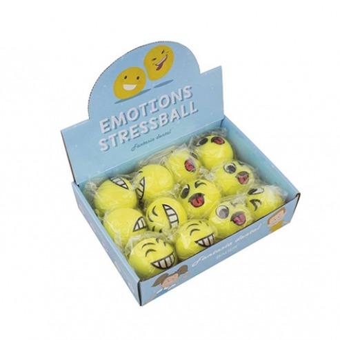 Emoji anti-stress ball-12 pcs , yellow colour Img: 202010171