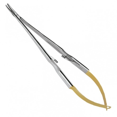 Needle holder Castroviejo Curve TC (16cm) - 16 cm curved TC Img: 201906221