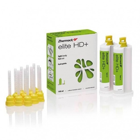 ELITE HD + LIGHT BODY FAST SILICONES (2x50ml. + 12pnts yellow) IMPRESSION Img: 202102271