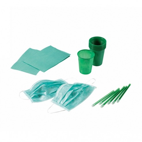 KIT 4 DISPOSABLE GREEN 500 PATIENTS Img: 202304151