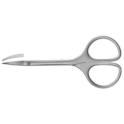 LS802 / 13cm. CURVED SCISSORS LIQUID STEEL Img: 201807031