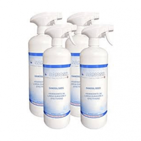 Sanosil S003: surface sanitizer - 4 bottles of 1 Liter each Img: 202101301