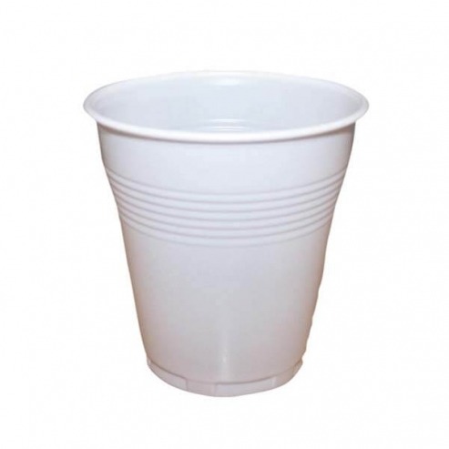 160 cc White Plastic Cups (1000 pcs) Img: 202304081