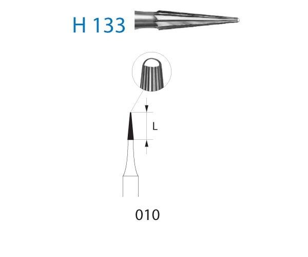 H133.314 bur. Flame FG (5 pcs) - No. 010 Img: 202204161
