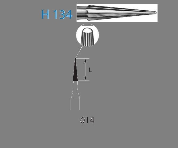 H134.314 Burr. Tapered Pointed FG (5 pcs) - NO. 014 Img: 202204231