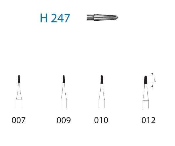 H247.314 Bur. Conical FG (5 pcs) - Nº009 Img: 202204021