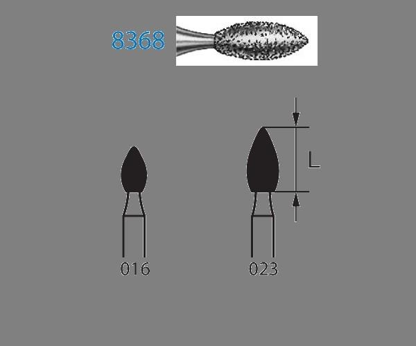8368.204 Flat Cylindrical Diamond CA Burs (5 pcs) - NO. 023 Img: 202204021