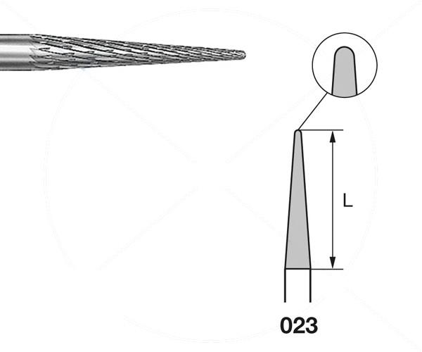 H257REF.104 Bur. Conical PM (5 pcs) - Nº023 Img: 202204021