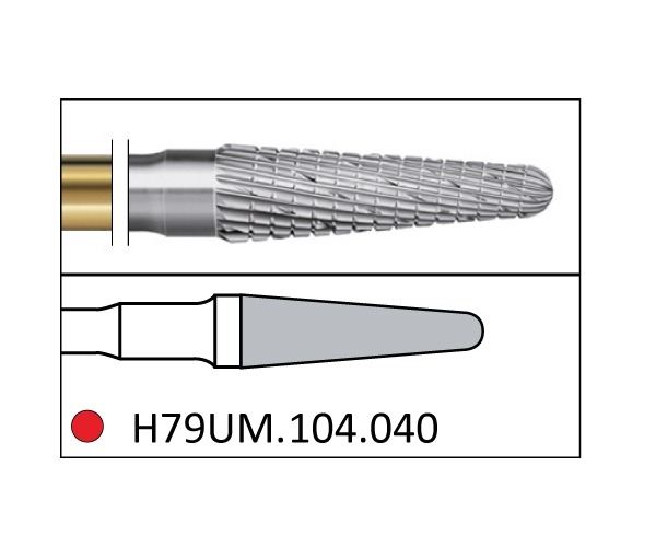 H79UM.104 bur. PM Rounded Conical (5 pcs) - Nº040 Img: 202204021