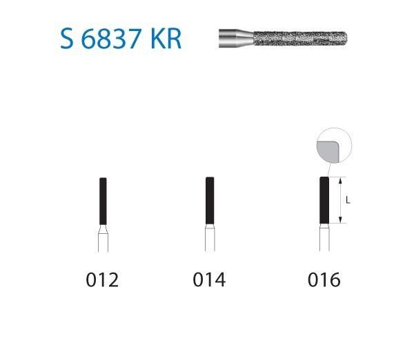 S6837KR.314 Bur. Diamond Cylindrical Rounded FG (5 pcs) - Nº012 Img: 202204021