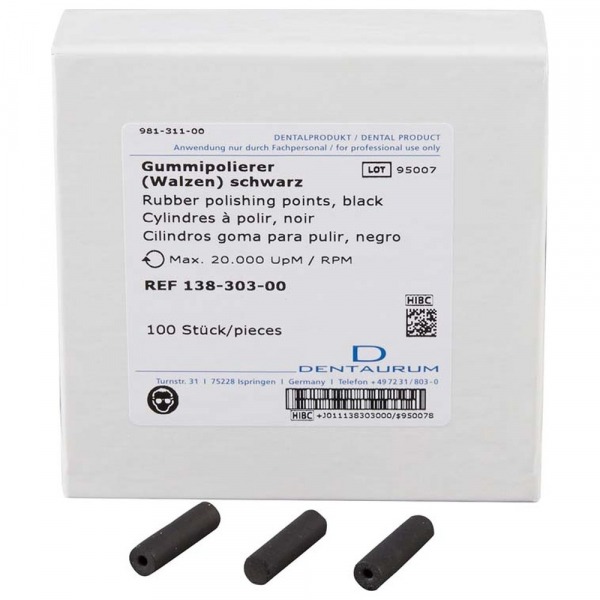 Unassembled Rubber Polisher (100 pcs) - Du: Medium - Coarse Img: 202411301