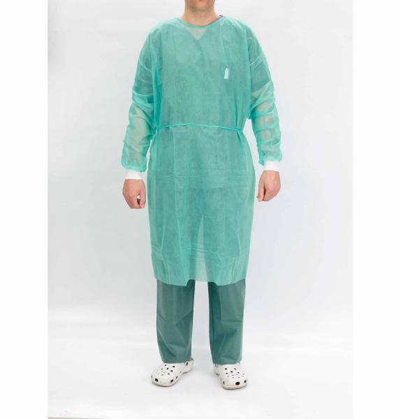 Protective gowns with elastic cuffs 30 gr. Sterile (50 units) Img: 202011281