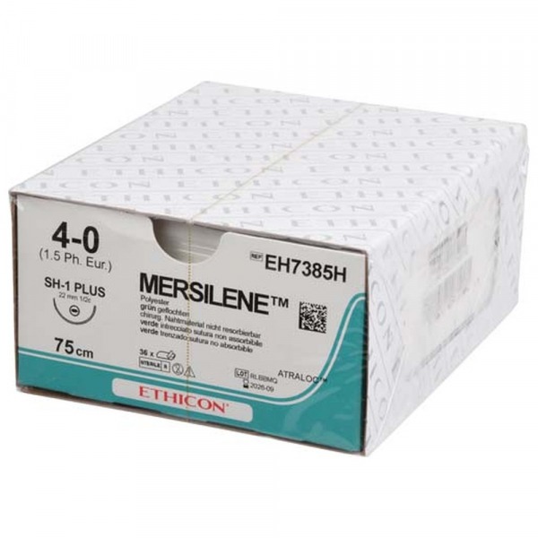 Mersilene: PTFE Non-Resorbable Suture - 36 pcs - T: SH1 Plus - C: 4 - L.H: 75 cm Img: 202411301