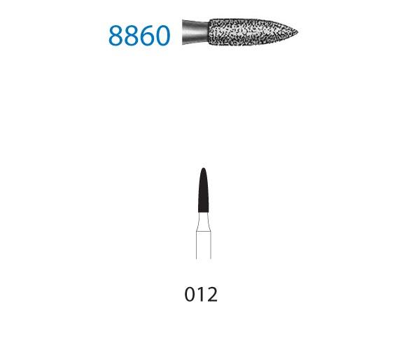 8860.314. FG Diamond Flame Burs (5 pcs) - NO. 012 Img: 202204091