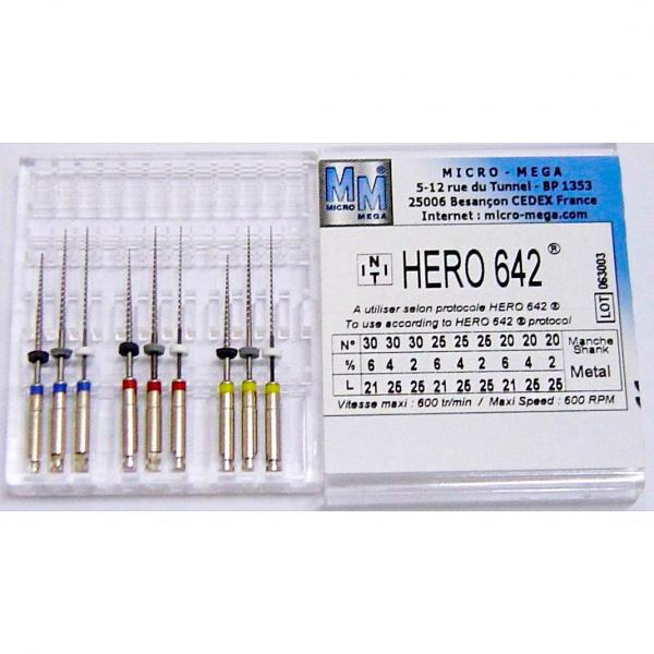 Hero NiTi Endodontic Files (6 pcs) MICROMEGA
