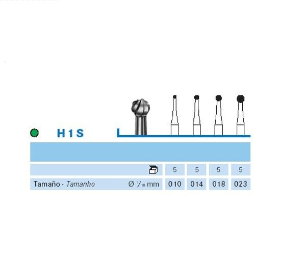 Ball End Mills H1S.104. PM (5 pcs) - NO. 018 Img: 202204091