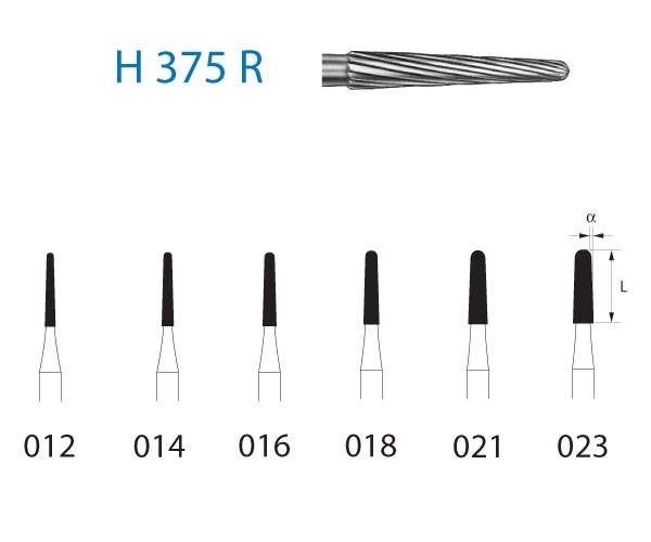 H375R.314 burr. Conical FG (5 pcs) - Nº014 Img: 202204091