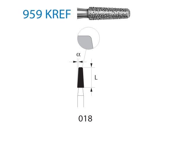 Milling cutters 959KREF.314. Flat Taper FG (5 pcs) - NO. 018 Img: 202204021