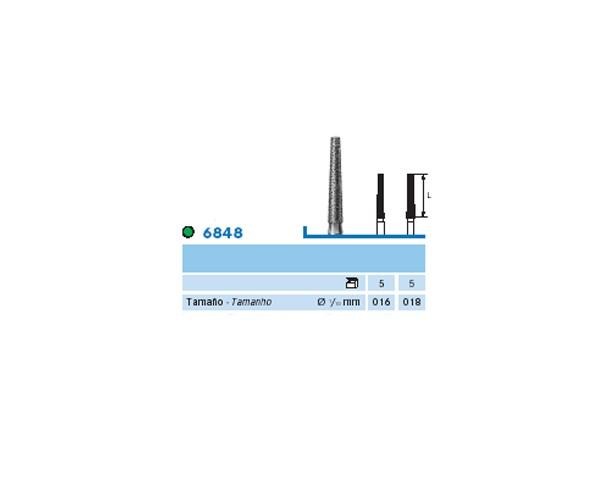 6848.104 Burr. Flat Conical Diamond FG (5 pcs) - NO. 018 Img: 202204021