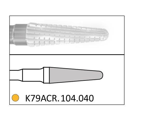 K79ACR.104 bur. PM Rounded Conical Diamond (5 pcs) - Nº040 Img: 202204021