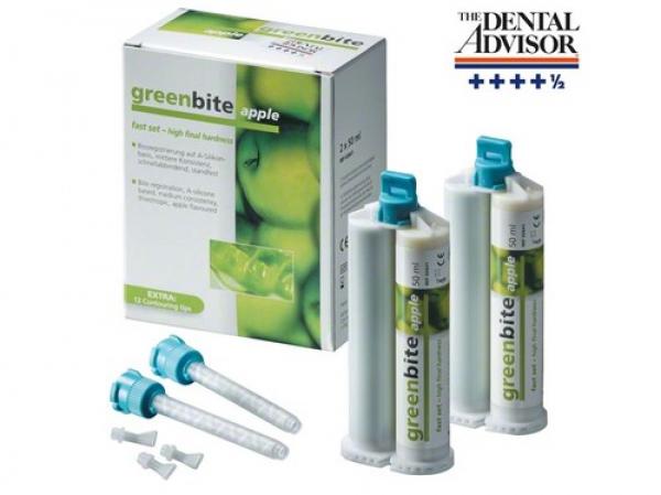 Greenbite Apple - Bite registration material - 2 x 50 ml double cartridges, accessories, for Automix 2 Img: 202104171