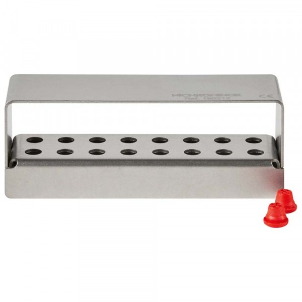 Plug In: Cassette for Dental Instruments - 16 instruments (8.5 x 2.5 x 3 cm) - red Img: 202411301