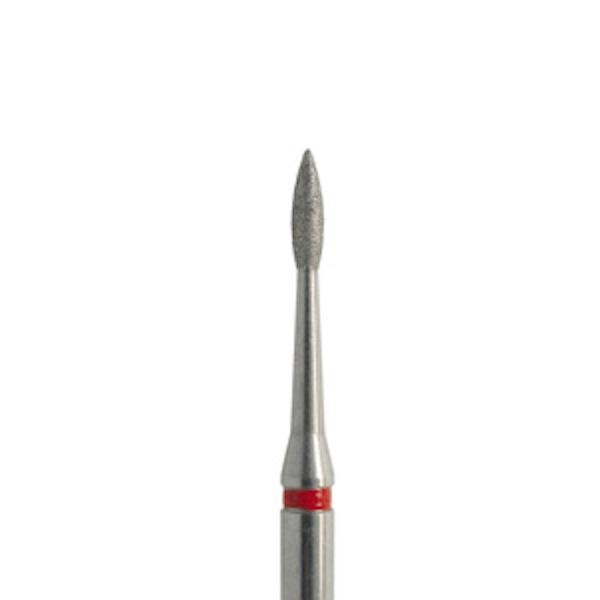 830LF.CA - Flame Shaped Diamond Flame Cutter for Contra Angle (5 pcs.) - Fine (Red) - 14 Img: 202209031
