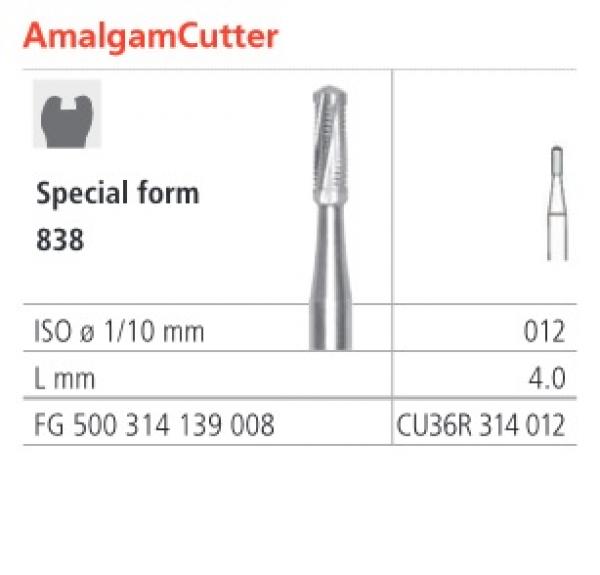 838-012 FG C.TUNGS. 6u. AMALGAMA CUTTER Img: 201807031