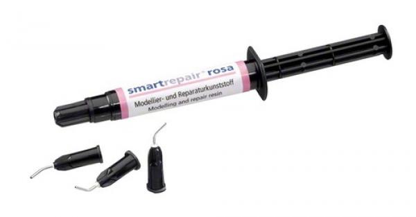 Smartrepair® Pink - Light Curing Resin (3g) - 3 g dosing syringe, 8 application needles Img: 202105221
