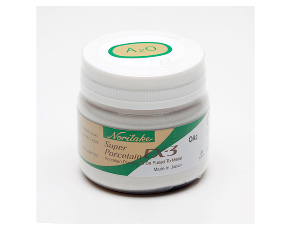 Noritake EX-3 Super Porcelain Powder – Body/Transparent/Enamel Porcelain 50g – Dental Lab Use