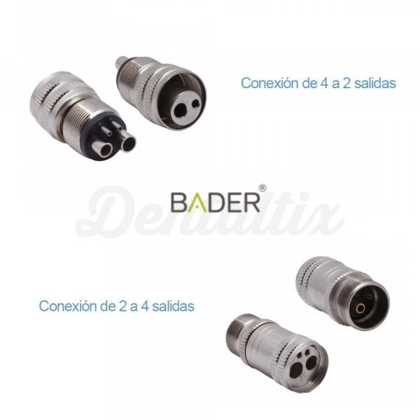 Adapter connection Rotary Midwest / Borden - Midwest to Borden (4 to 2 holes) Img: 201905181