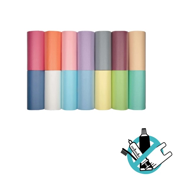 Super Absorbent Dental Bibs in Disposable Rolls (80 pcs) - White Img: 202309301