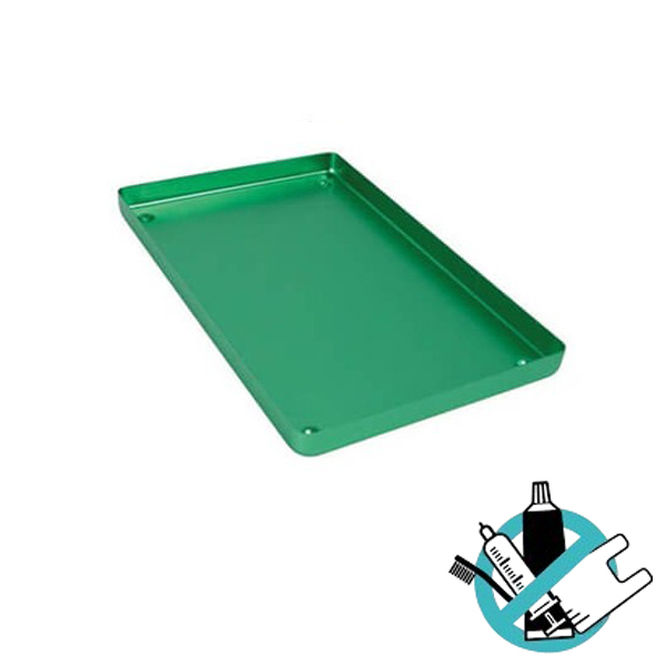 Smooth Aluminium Tray (various colours) - Green Img: 202503151