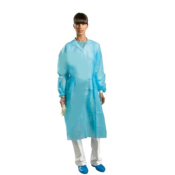 Sterile Gowns with Cuff 110 cm (50 pcs) - BLUE Img: 202308191