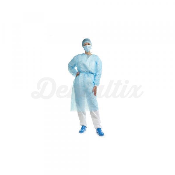 Water-repellent coat non-sterile - (50 PC) - BLUE Img: 201905181