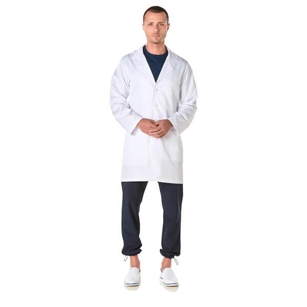Toledo Men's Sanitary Gowns Antibacterial Repellent - S - White Img: 202302111