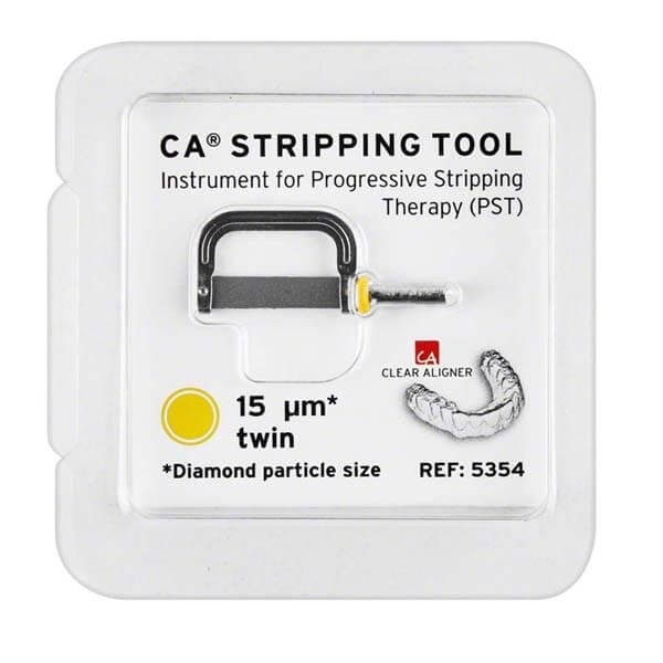 CA Stripping Tool: Double-Sided Diamond Strip - 15 µm Yellow Img: 202308191