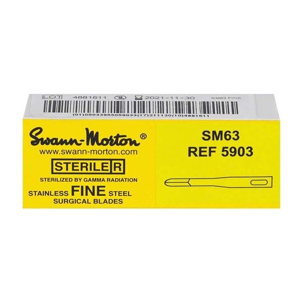 Sterile disposable scalpel blades (25u.) - SM63 Img: 202304151