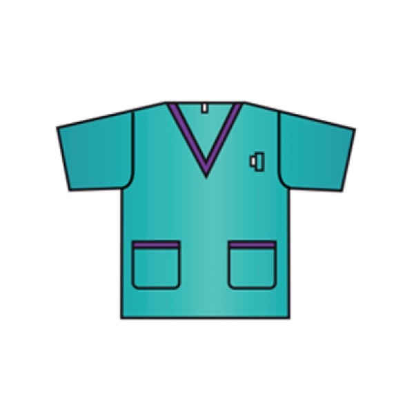 Surgical pyjamas Comfort in disposable SMS (50 pcs) - SHIRT SIZE M Img: 202102271