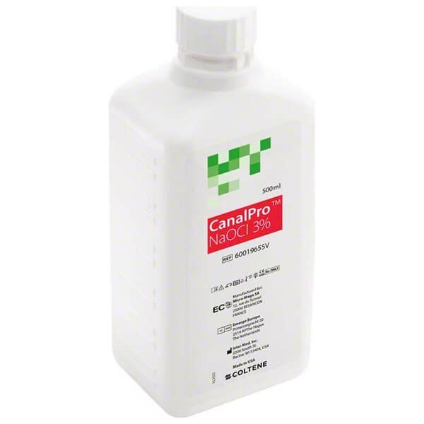 CanalPro NaOCI: Liquid root canal solution (500 ml) - 3% (500ml) Img: 202303041