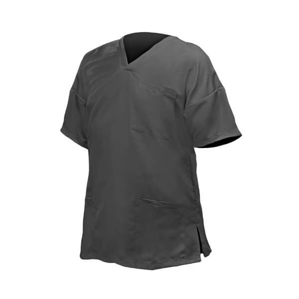 Sanitary Jacket for Men with V-Neck and Pockets - Anthracite L Img: 202401061