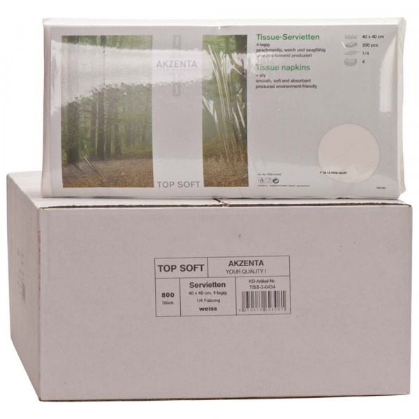 Top Soft: 2-Layer White Paper Napkins (1500 pcs) Img: 202411301