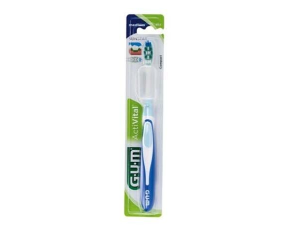 Gum Activital: Compact Toothbrush - Medium piece Img: 202104171