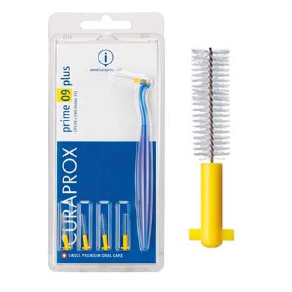 Curaprox CPS Set Prime Plus: Interdental brushes (5 units + support) - Yellow Ø 4.0 mm: Img: 202202261