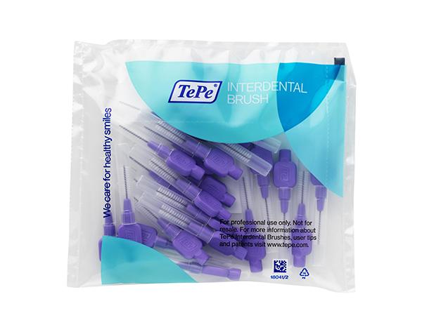 Purple Interdental Brushes - 0.6Mm (25 Pcs.) Img: 202002291