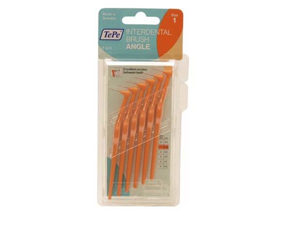 Interdental Brushes in different colours (6 pcs) - Orange Ø 0,45 mm Img: 202104171
