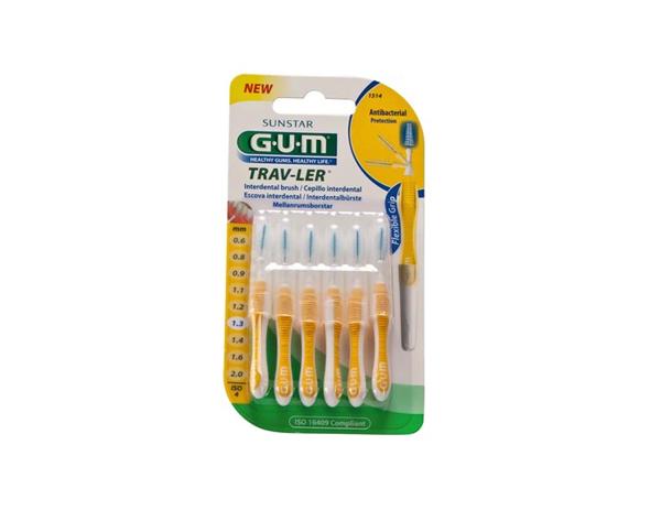 GUM® TRAV-LER: Interdental Brushes (Ø 1.3 mm) - 6 PIECES Img: 202104171