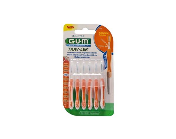 GUM® TRAV-LER: Interdental Brushes (Ø 0.9 mm) - 6 PIECES Img: 202104171